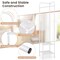 Costway Corner Coat Rack with Shelves Freestanding Hall Tree with Top Hanger Black/Golden/White